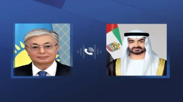 رئيس كازاخستان يتصل برئيس الإمارات ويؤكد تضامنه معها